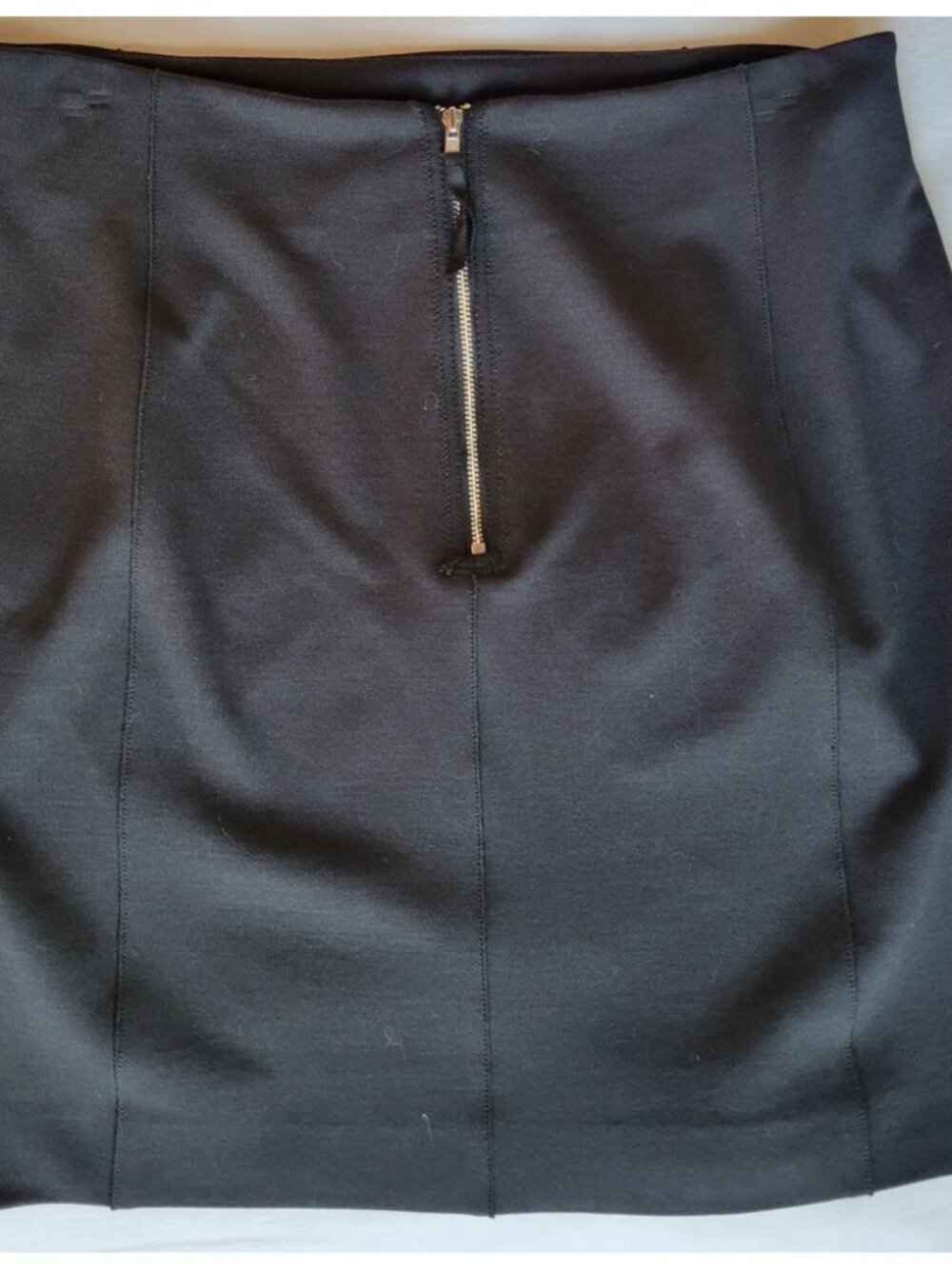 Rebecca Taylor NWT Stretchy Black Back Zip Mini Skirt Size 10